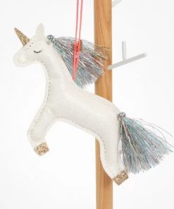 Meri Meri Unicorn Glitter Fabric Tree Decoration