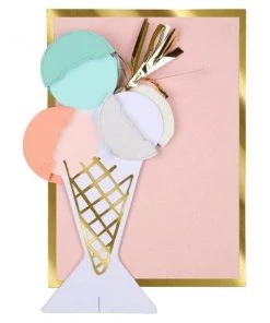 Meri Meri Ice Cream Honeycomb Card