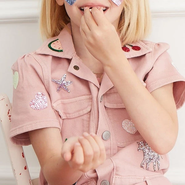 Meri Meri Rainbow Glitter Heart Patches 3 Meri Meri Rainbow Glitter Heart Patches