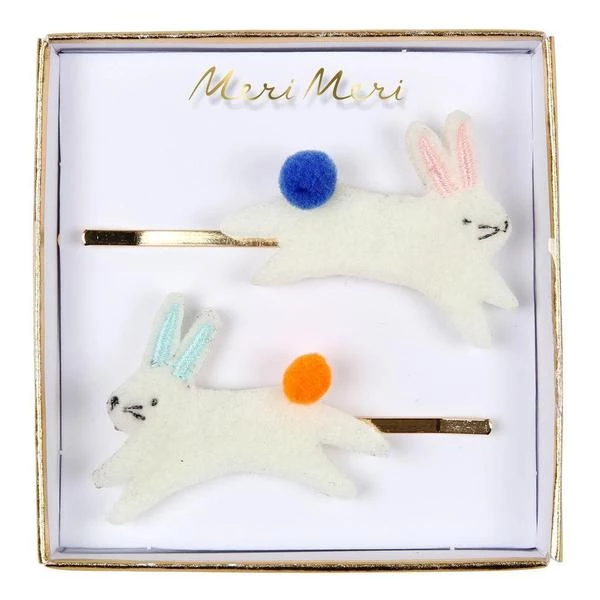 Meri Meri Bunny Felt Hair Slides 3 Meri Meri Bunny Felt Hair Slides