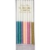 Meri Meri Multicolor Dipped Glitter Candles