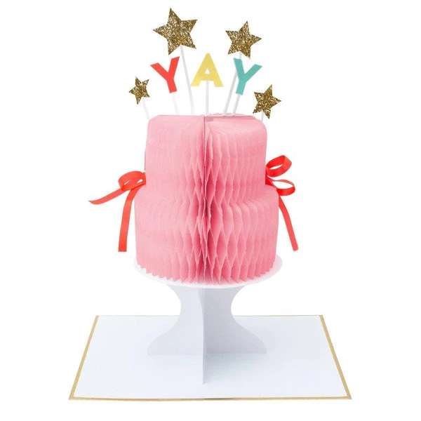 Meri Meri Yay! Cake Stand-up Card 3 Meri Meri Yay! Cake Stand-up Card