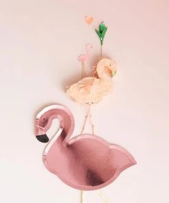 Meri Meri Pink Flamingo Plates