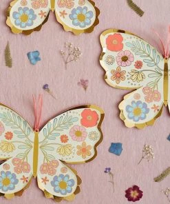 Meri Meri Floral Butterfly Plates