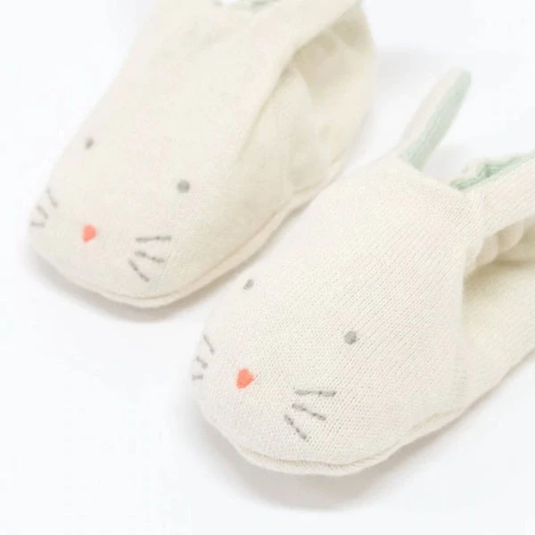 Meri Meri Mint Bunny Baby Booties 5 Meri Meri Mint Bunny Baby Booties