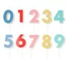 Meri Meri Rainbow Number Acrylic Cake Toppers