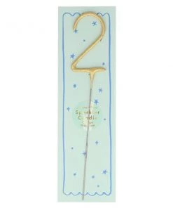 Meri Meri Gold Sparkler Numbers 0 To 9 Candles