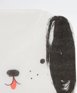 Meri Meri Black And White Dog Napkins