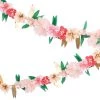 Meri Meri Rose Blossom Flower Garland 1 Meri Meri Rose Blossom Flower Garland