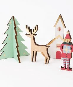 Meri Meri Calendario Dell Avvento Villaggio Natalizio In Legno