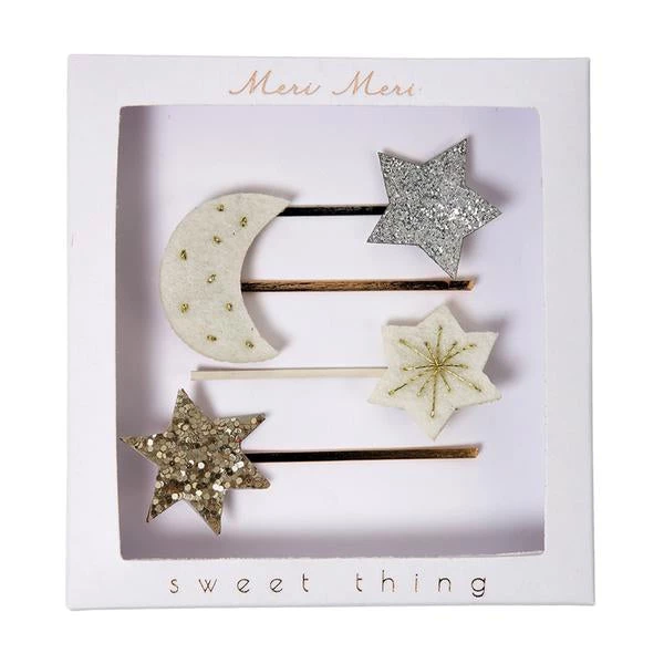 Meri Meri Moon And Stars Hair Slides 3 Meri Meri Moon And Stars Hair Slides