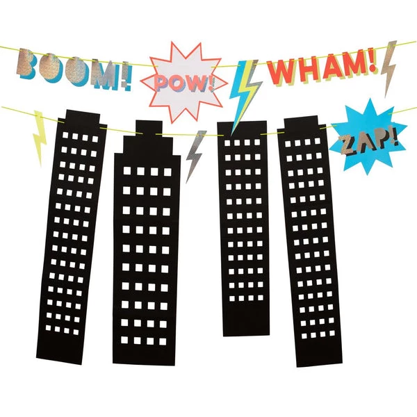 Meri Meri Superheroes Garland 3 Meri Meri Superheroes Garland