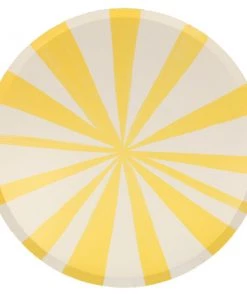 Meri Meri Yellow Stripe Dinner Plates L