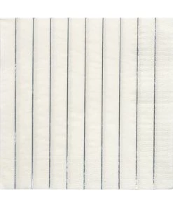 Meri Meri Silver Stripe Napkins L