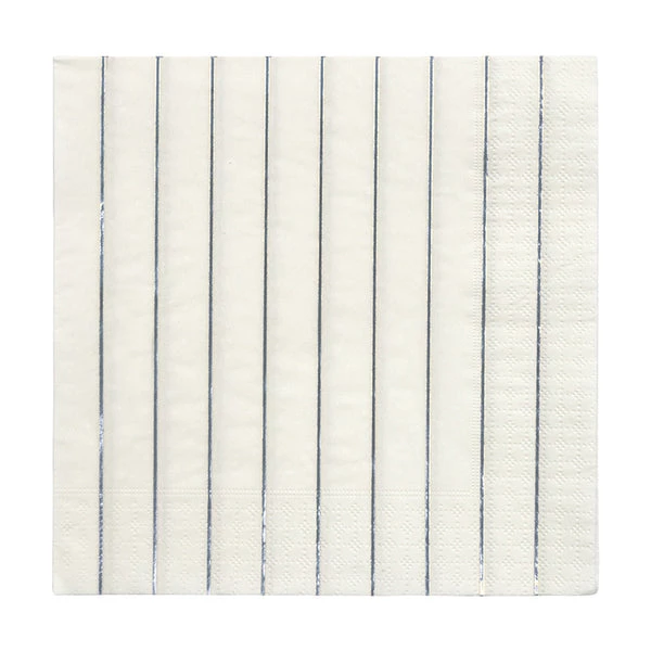 Meri Meri Silver Stripe Napkins L 3 Meri Meri Silver Stripe Napkins L