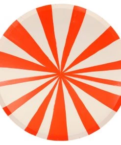 Meri Meri Red Stripe Dinner Plates L