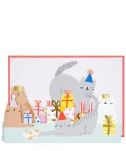 Meri Meri Cat Party Concertina Card