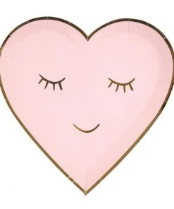 Meri Meri Smiley Heart Paper Plate