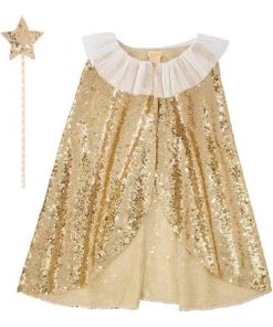 Meri Meri Gold Sparkle Cape Dress Up Kit
