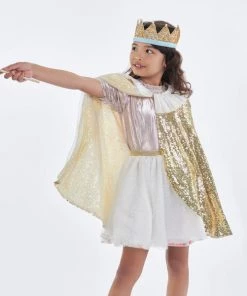 Meri Meri Gold Sparkle Cape Costume