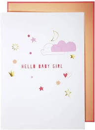 Meri Meri Hello Baby Girl Card 4 Meri Meri Hello Baby Girl Card