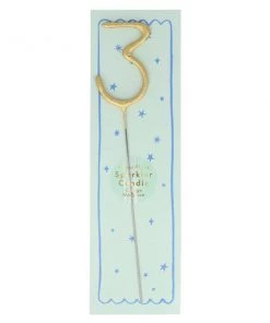 Meri Meri Gold Sparkler Numbers 0 To 9 Candles