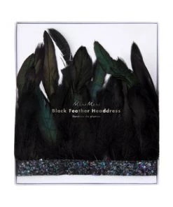 Meri Meri Black Feather Crown 8 Meri Meri Black Feather Crown