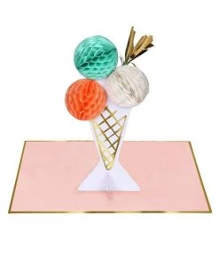 Meri Meri Ice Cream Honeycomb Card