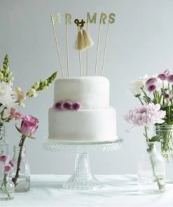 Meri Meri Wedding Cake Decoration Topper Mr And Mrs