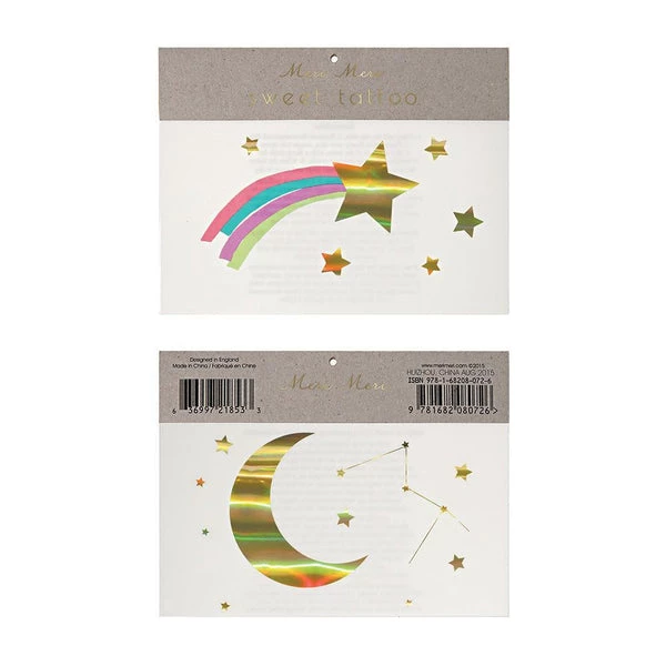 Meri Meri Rainbow Shooting Star Tattoos 3 Meri Meri Rainbow Shooting Star Tattoos