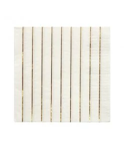Meri Meri Gold Stripe Large Napkins