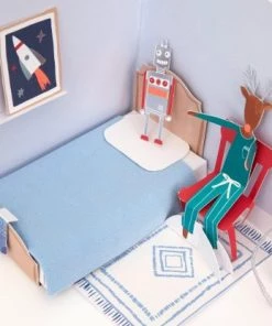 Meri Meri Calendrier de l’Avent en papier Maison à Noël à déplier et à organiser