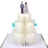 Meri Meri Wedding Cake Honeycomb Card