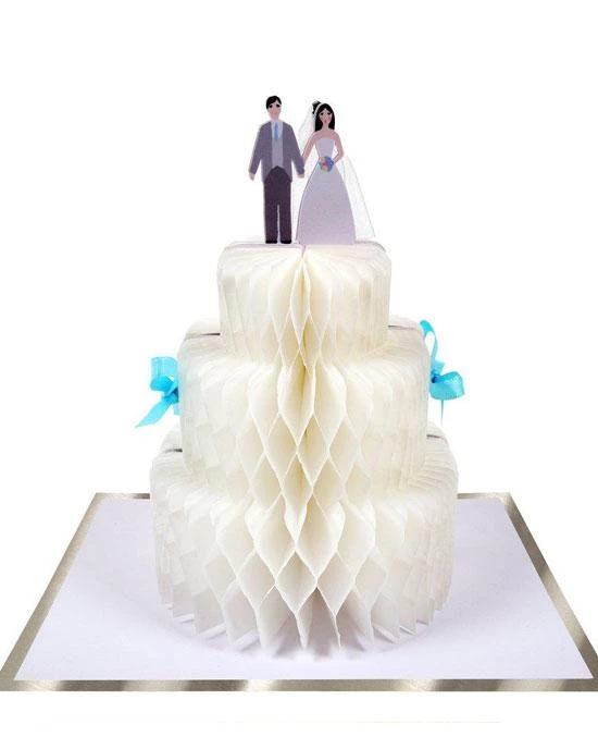 Meri Meri Wedding Cake Honeycomb Card 3 Meri Meri Wedding Cake Honeycomb Card