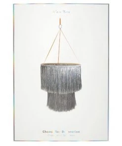 Meri Meri Silber Glitzer Kronleuchter