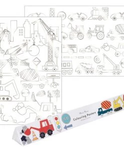 Meri Meri Construction Colouring Posters (x 2)