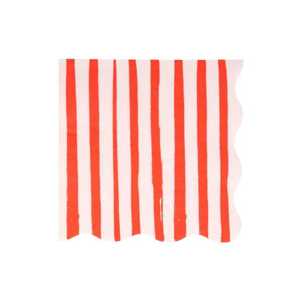 Meri Meri Red Stripe Napkins L 3 Meri Meri Red Stripe Napkins L