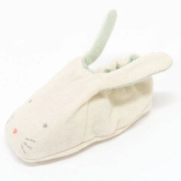 Meri Meri Mint Bunny Baby Booties 4 Meri Meri Mint Bunny Baby Booties