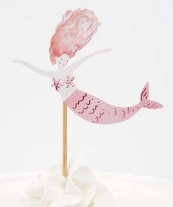 Meri Meri Set of 24 Toppers Mermaid Cupcake Kit