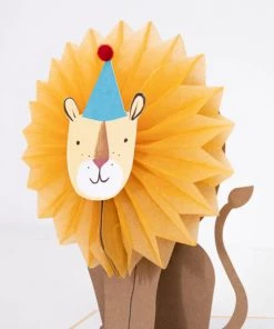 Meri Meri Honeycomb Lion Card - Happy Birthday