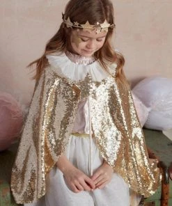 Meri Meri Gold Sparkle Cape Costume