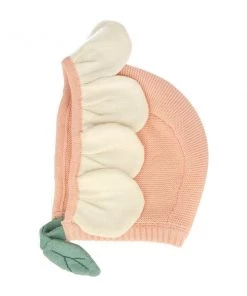 Meri Meri Peach Daisy Baby Bonnet