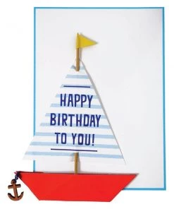 Meri Meri Sailing Boat Stand Up Card