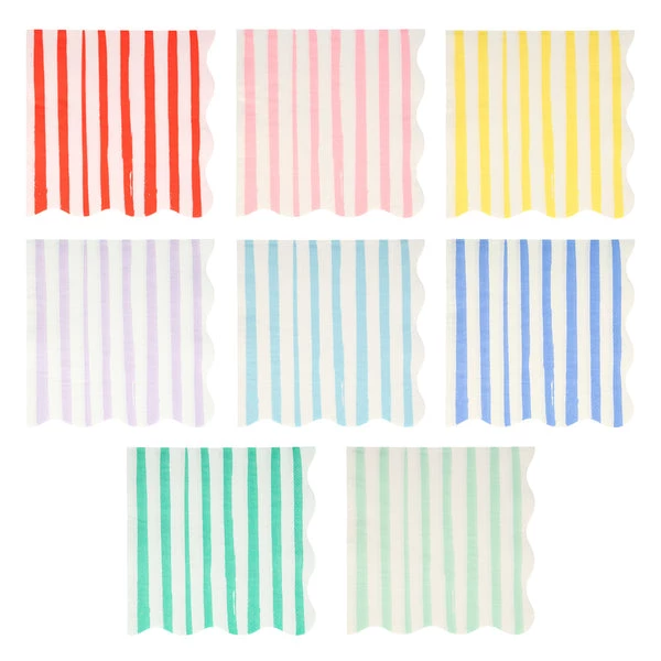 Meri Meri Mixed Stripe Napkins L 3 Meri Meri Mixed Stripe Napkins L