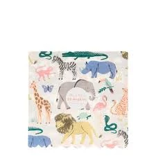Meri Meri Safari Animals Large Napkins