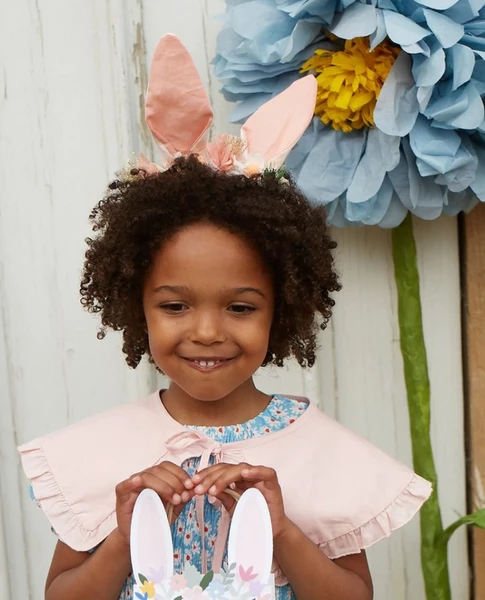 Meri Meri Embellished Gingham Bunny Headband 3 Meri Meri Embellished Gingham Bunny Headband