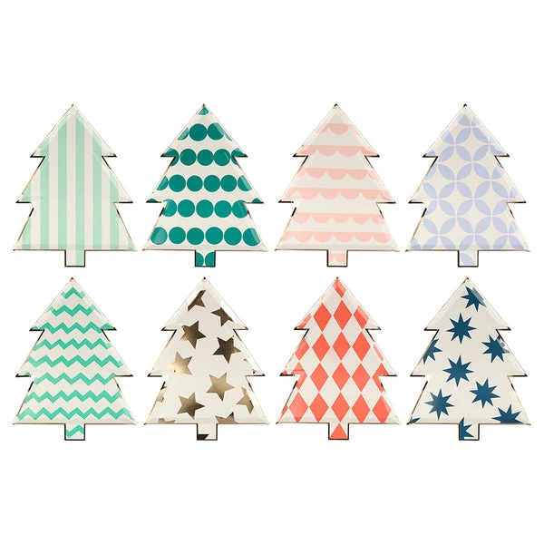 Meri Meri Patterned Christmas Tree Plates 3 Meri Meri Patterned Christmas Tree Plates