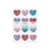 Meri Meri Rainbow Glitter Heart Stickers 1 Meri Meri Rainbow Glitter Heart Stickers