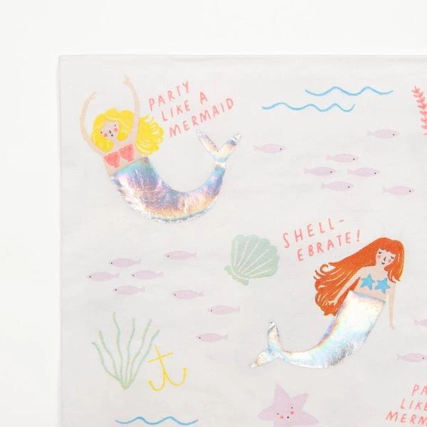 Meri Meri Lets Be Mermaids Large Napkins 4 Meri Meri Lets Be Mermaids Large Napkins