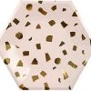 Meri Meri Terrazzo Blush Plates Large